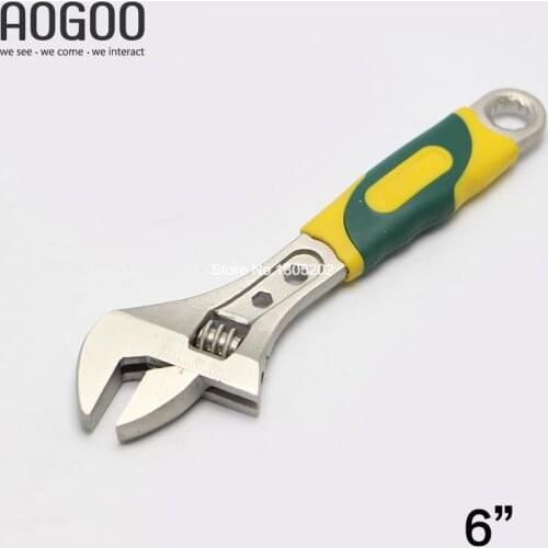 Adjustable Wrench 6" 150mm High Quality Metal Multifunction Spanner Carbon Steel Repair Tool Bicycle Ferramentas