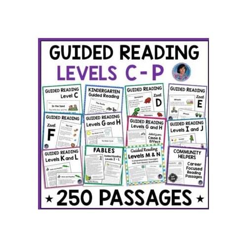 Guided Reading Comprehension Passages and Questions: Distance Learning ELA PDF Electronic File