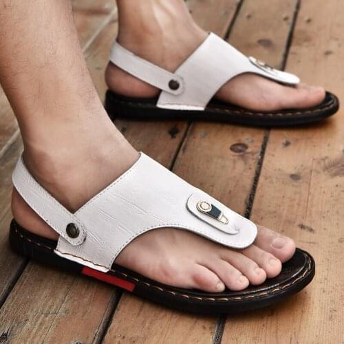Sandals Men Summer Sandalias Deportivas Sandals Outdoor Sandali Uomo Men Leather Genuine Sandles For Sandal Shoes Sandals-men