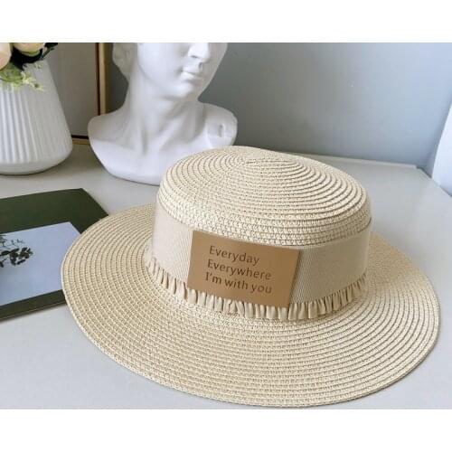 Black New Womens summer panama Cap ceremony hat straw hats for women hat for girls spring jazz hat Women womens felt hat Belt
