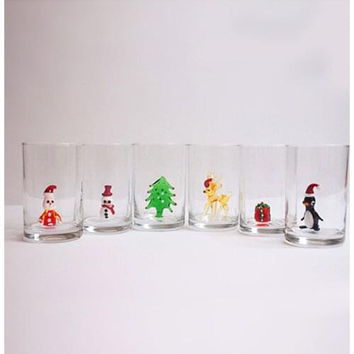 Handmade New Years Special 6 Pieces Coffee Side Small Water Glass Shaping Technique In Flame Gift Birthday Black Friday