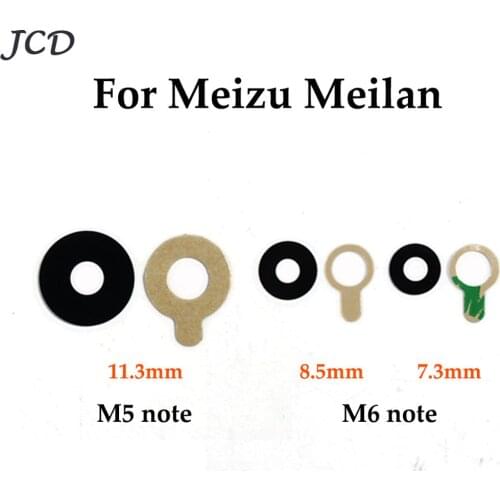 JCD 2pcs For Meizu for meilan M5 Note / M6 Note Real Back Big Camera Glass Lens Cover for Meilan M5note M6note Replacement Parts