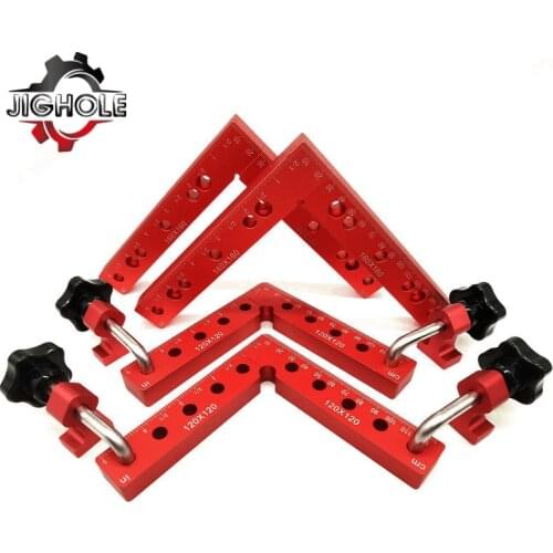 2Pcs 90 Degree Positioning Squares L-Type Corner Clamp Right Angle Clamps Fixing Clamp Aluminum Alloy Woodworking Carpenter Tool
