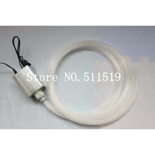 Star ceiling kit with 200strands 0.75mm optic fiber 1.5m long and a 5W RGB light engine with touching remote