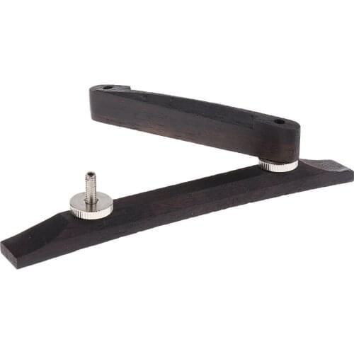 Tooyful High Quality 1Pc Ebony Wood Construction Bridge Adjusting Base Accessory for Professional Acoustic Archtop Jazz Guitar