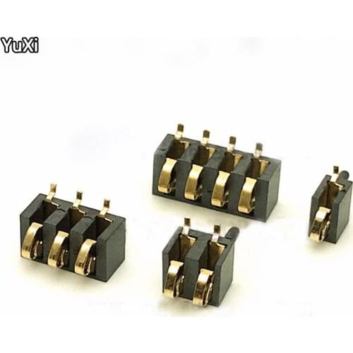 YUXI 10Pcs BC-36 Battery Holder 2.5 Pitch 1P 2P 3P 4P Gold-Plated Shrapnel Charging Connector Conductive Seat