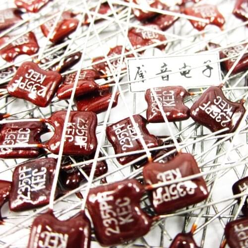 20PCS/50PCS Silver mica capacitors capacitance line fever KEC Mica 235PF 100V FREE SHIPPING