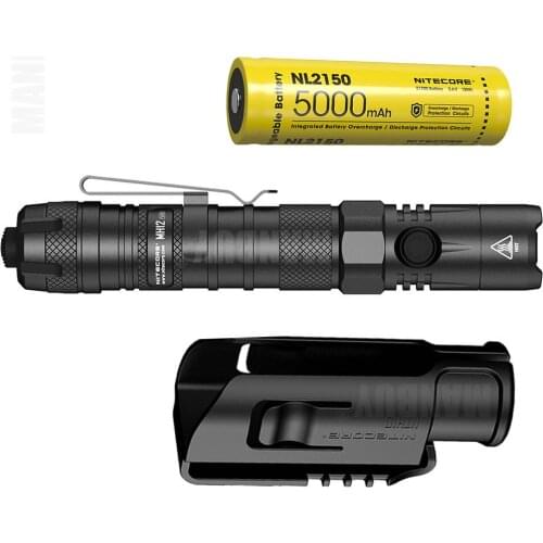 2021 nitecore MH12v2 1200 Lumen CREE XP-L2 V6 LED USB-C Rechargeable Flashlight with 5000mAh 21700 Battery Outdoor Free Shipping