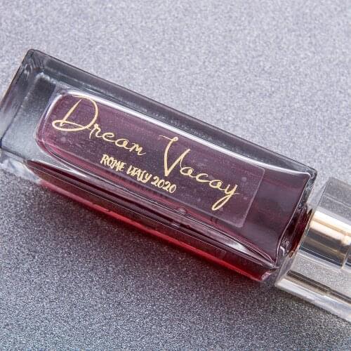 20x70mm Wedding Sticker Logo Eyelashes Sticker custom lip gloss label Customize Personalized Name Clear Transparent Sticker