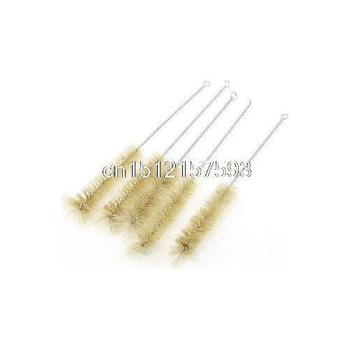 5 Pcs Laboratory Chemistry Measurement Test Tube Bottle Tube Clean Nylon Brush