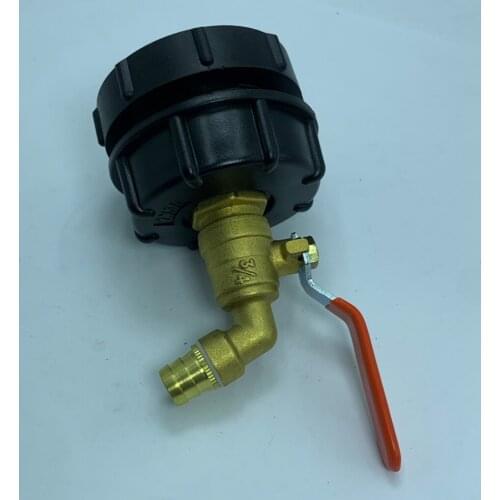 IBC Tote Tank Adapter 2" Fine 62mm Thread Straight Water Valve Parts 14mm