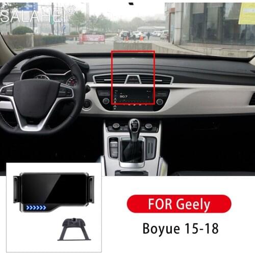 2021 Car Holder Car Holder Phone Air Vent Mount Mobile Smartphone Auto Support For Geely Boyue 15-18 Car Mount Bracket Car Goods