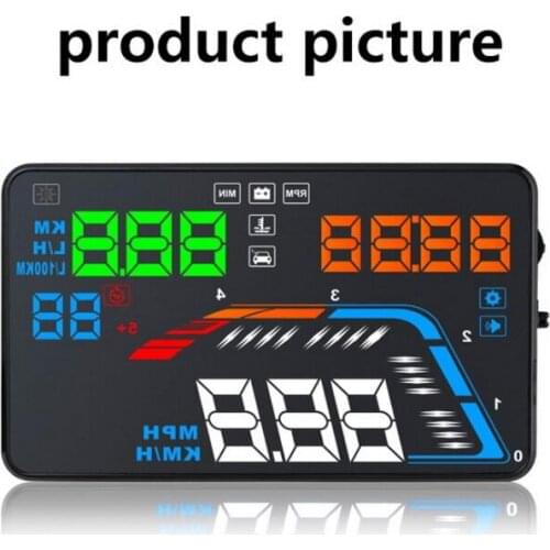 Car HUD OBD2 Windscreen Projector Car Driving Data Diagnosis 5.5 inch or 5.8inch Screen Digital Speedometer Head Up Display