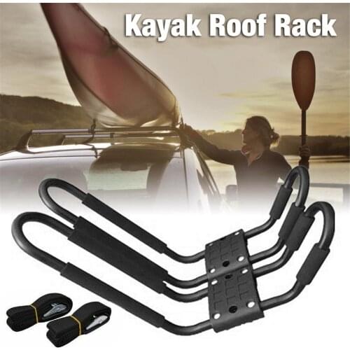 Kayak Roof Rack Universal Rooftop Rack Carrier For Kayak Canoe Paddle Boat Surf Ski SUV Holder Aluminum Roof Rack Traveling