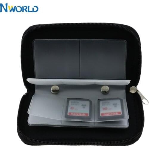 Nworld SD SDHC MMC CF Micro SD Memory Card Storage Carrying Pouch Case For Holder Wallet Memory Card Case Card Sleeves