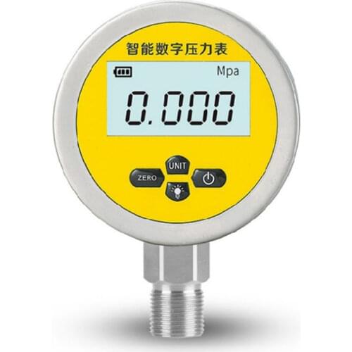 Digital Hydraulic Pressure Gauge 0-60MPa 5 Units 3.15" Dial for Air Compressor
