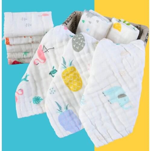 25*25cm 25cm*50cm Muslin Cotton Baby Towels Scarf Swaddle Bath Towel Newborns Handkerchief Bathing Feeding Face Washcloth Wipe