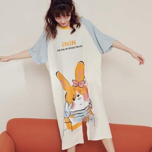 New Summer Women Pajamas Set Cute Cartoon Bodysuit for women Short Sleeve Sleepwear Pijamas Home Clothing