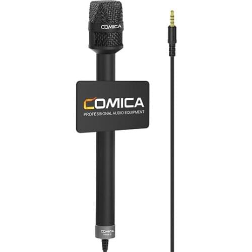 Comica HRM-S Handheld Microphone Reporter Phone Interview Video Mic for iPhone XS 11 MAX Samsung S10 Huawei xiaomi Smartphones