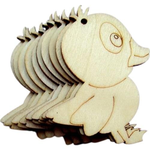 Pieces of 10/Set Blank Wooden Duck Marking Cutout Gift Tags Label Ornament DIY Craft Party & Holiday DIY Decorations