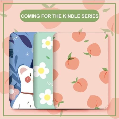 GESCAS For Kindle Paperwhite Ebook Cartoon Silicone Case For Kindle558/kindle658/KPW 1234 Electronic Book Ereader Case