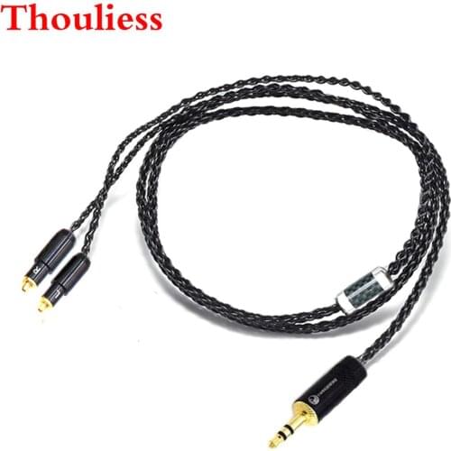 Thouliess 3.5/6.35/2.5/4.4mm 4pin XLR Balanced Headphone Upgrade Cable Cords Wire for SRH1540 SR0 SRH1840 SRH1440 Headphones
