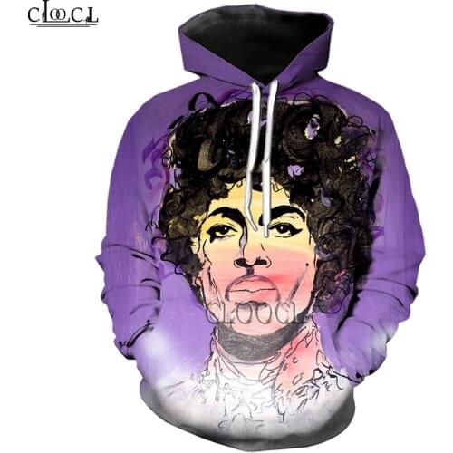 HX Singer Prince Rogers Nelson 3D Print Hoodie Mens Women Tracksuit Autumn Long-Sleeved Pullover Fashion Tops Drop Shipping