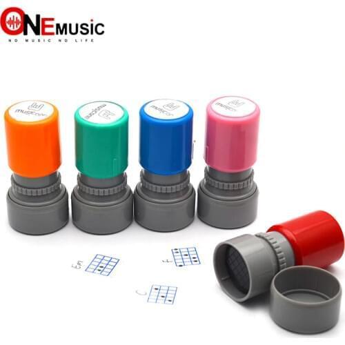 Guitar Ukulele Common Chord Stamp 6 String 3 Frets Rubber Stamps Guitarra Musical Instrument For Player Teachers/ Student
