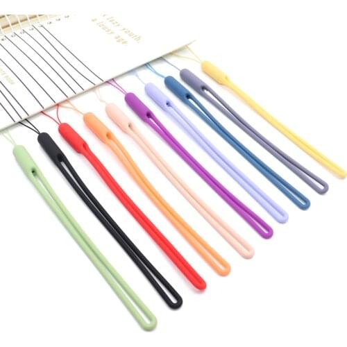Universal Silicone Cell Phone Lanyard Holder Phone Wrist Straps Lanyards Keychain strap ID Card Gym USB Badge Cord Hanging Rope