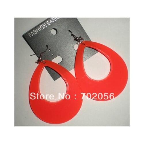 Vintage Candy color Drop Earrings Girls pendant earring jewelry Earrings accessory Gift mixed colo 70pairs/lot #3386