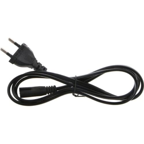 1.5m Figure 8 Power Cable Cord Euro EU European 2 Pin AC Plug flex