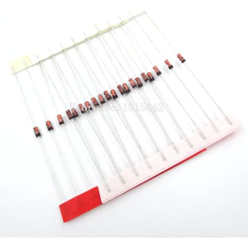 100PCS/LOT BZX55C6V2 1/2W 6V2 6.2V 0.5W Zener Diode DO-35 diode