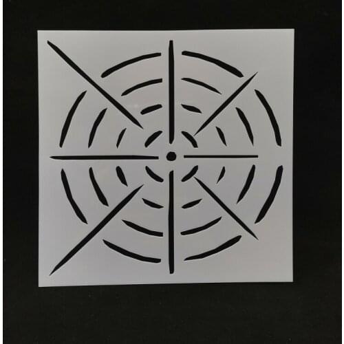 13*13 Creative round pvc Layering Stencils for DIY Scrapbooking/photo album Decorative Embossing DIY Paper Cards Crafts
