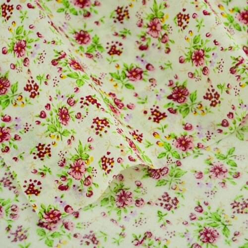 2016 New Arrivals 1 Piece 100% Cotton Fabric Pre-cut Fat Quarter Pretty Flowers Designs Sewing Patchwork Home Textile Art Work