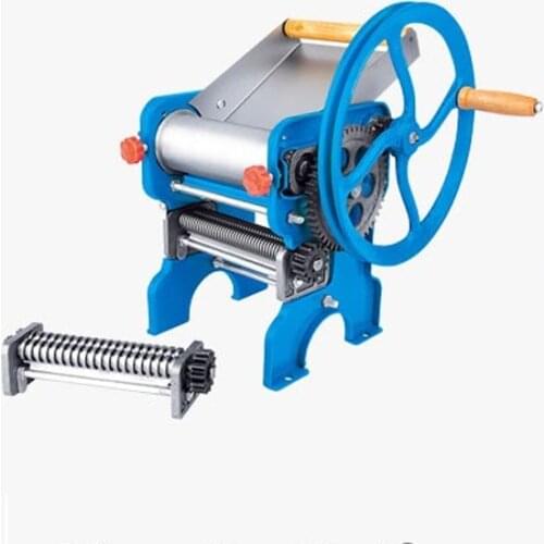 2018 hot sale Manual dough roller Noodle Making Machine,bearing style pasta maker machine with two blades