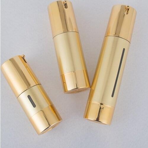 15ml/30ml/50ml 24pcs Gold Vacuum Bottle Pump Airless Luxury Portable Cosmetic Lotion Treatment Travel Empty Bottle Container