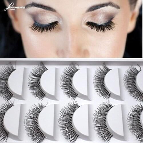 5 Pairs Multipack Mink Hair False Eyelashes Wispy Fluffy Eyelash Long False 3D Eye Lashes Natural For Beauty Makeup X1K9