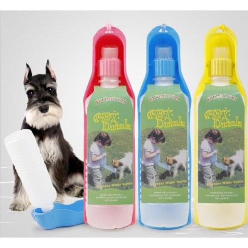 500ML Portable Folding Dog Drinker Pet Dog Water Bottle Pet Supplies for Dogs Accessoires For Animal Pets Accessories Portable
