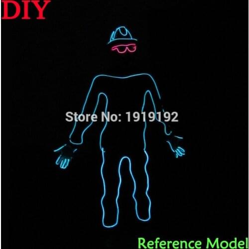 DIY Festival party clothes accessories 10 Color Select by the Style of Paper form persons by DC-12V Botton Driver
