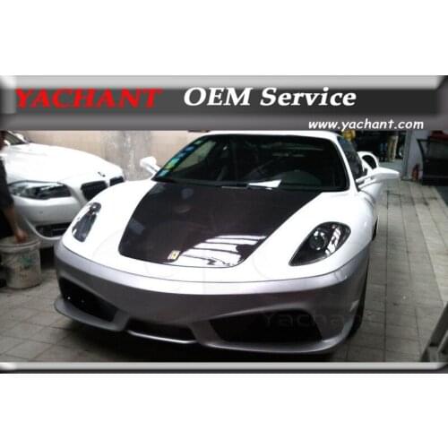 Car-Styling High Quality FRP Fiber Glass Bodykits Car Bumper Fit For 2004-2009 F430 Scuderia Style Front Bumper