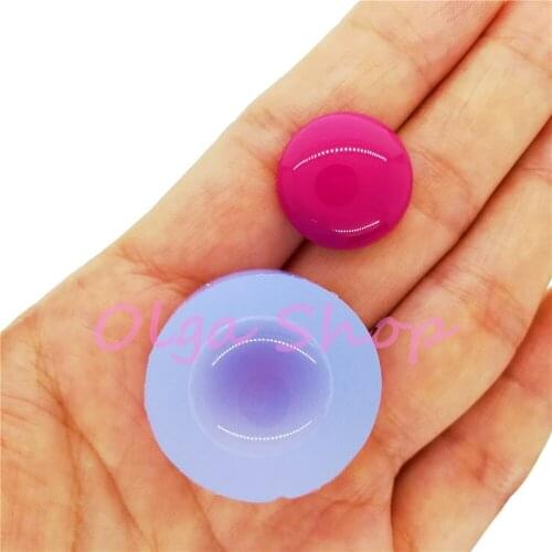 BYL403 16.8mm Round Earrings Silicone Mold Fondant Cake Decoration Candy Chocolate Resin Art Necklace Pendant Making Craft