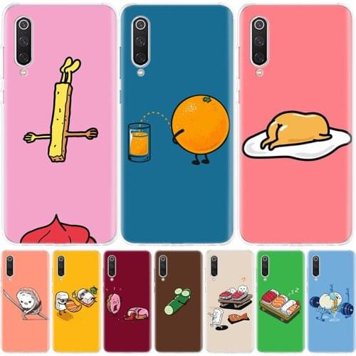 Funny Cartoon Food Egg Biscuits Phone Case for Xiaomi Redmi Note 10 Pro 10S 9S 9 8T 9 9A 9C Casing 8 7 7A 8A 6A 6 5 S2 K20 K30 4
