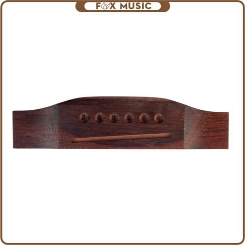 Folk Guitar Code Saddle DIY Rosewood Guitar Bridge For 6 Strings Acoustic Guitar