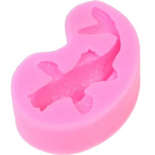 Fondant Clay Decoration Cake Tools Fish Shape Silicone Delicate Mold Chocolate Cake