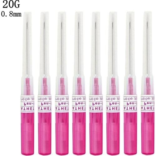 Piercing Needles Catheter Needles Tattoo Needles 14G 16G 18G 20G 22G Surgical Steel Sterilized Piercing Needle for Tattooing