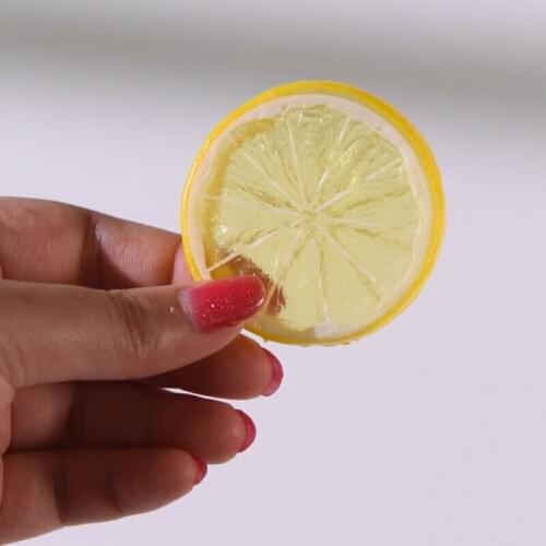10*Artificial Lemon Slice Fake Fruit Home Decoration Simulation Ornament Craft Food Photography Props Home Table Decors