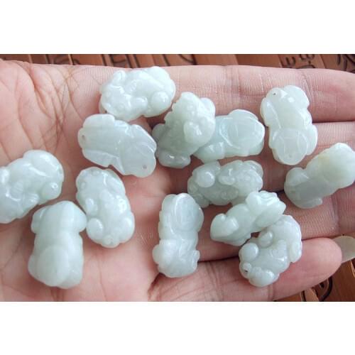 Fine Jewelry Jade bracelet to his natural a small beads pendant DIY Brave troops dance