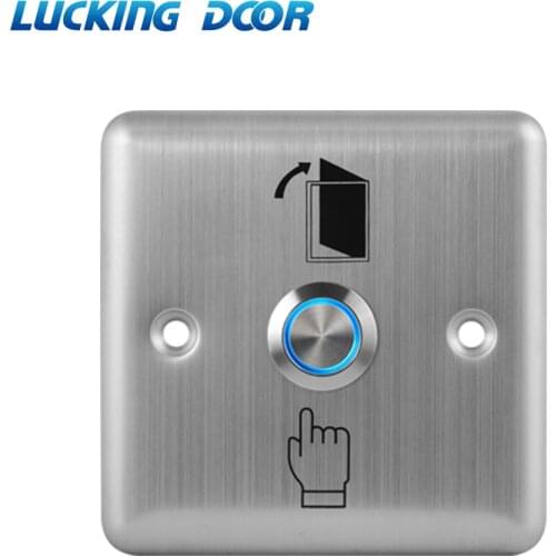 Stainless Steel Door Exit Button Push Switch Door Sensor Opener Release Access Control exit switch button