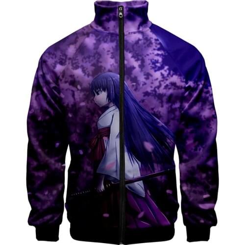 2021 Higurashi no Naku Koro ni Sotsu 3D Zipper Jackets Casual New Autumn And Spring Clothes Stand Collar Sweatshirt Clothes