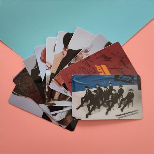 KPOP Ateez New Album Acton To Answer Related Products Crystal Sticker Bus Card Adhesive Paper Postcard Anty LOMO CARDS Wholesale